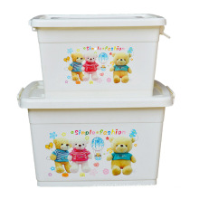 Cartoon Plastic Storage Container Box for Household Storage (SLSN046)